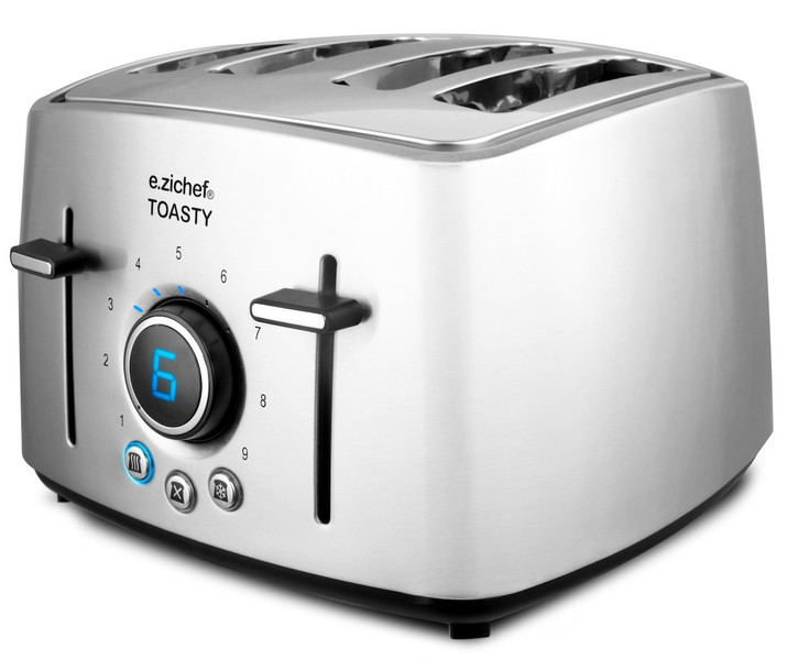 E.Zicom TOASTY 1600W Edelstahl Toaster