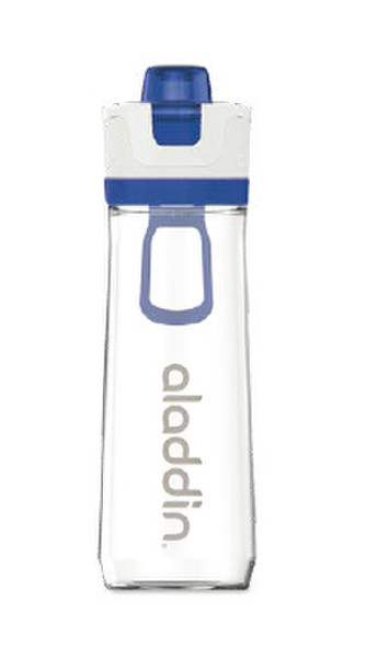 Aladdin Active Hydration Tracker 800ml Tritan Blue,Transparent,White drinking bottle