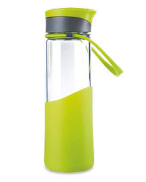 Aladdin Migo Enjoy 500ml Glass,Silicone Green,Transparent drinking bottle