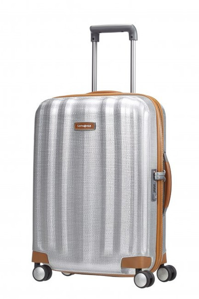 Samsonite Lite-Cube DLX Trolley 36.5L Curv,Leather Silver,Metallic