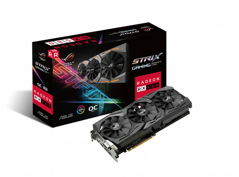 ASUS ROG-STRIX-RX580-O8G-GAMING Radeon RX 580 8GB GDDR5 Grafikkarte