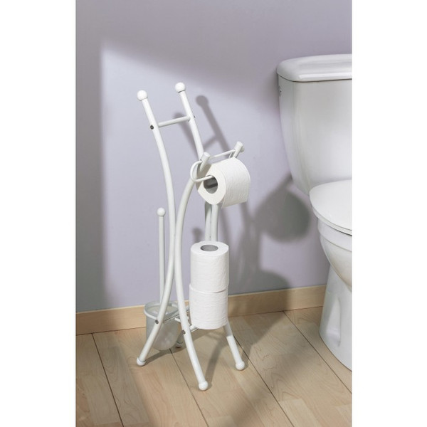 Allibert ALL-814011 Weiß Edelstahl Roll toilet tissue dispenser Toilettenpapierspender