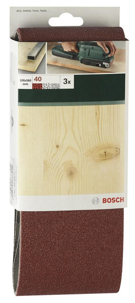 Bosch 2609256223 Шлифовальный лист P80 3шт расходный материал для ручной шлифовки