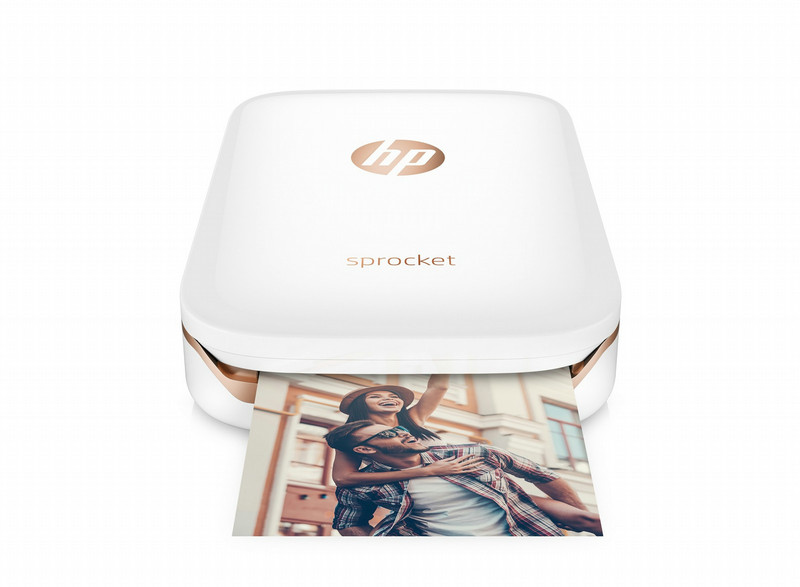 HP Sprocket ZINK (Zero ink) 313 x 400dpi Белый фотопринтер