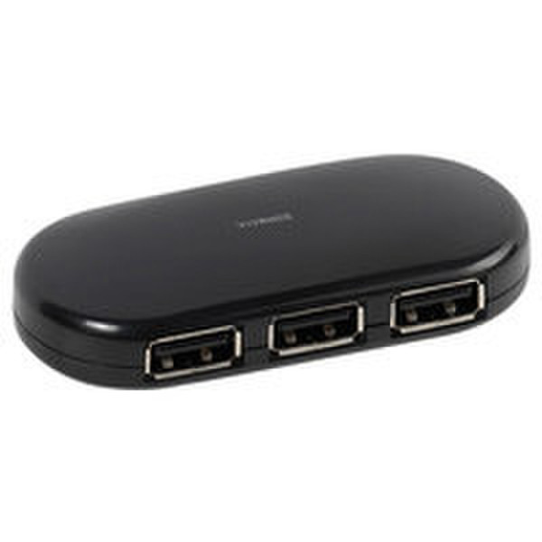 Vivanco IT-USBHUB4 USB 2.0 480Мбит/с Черный хаб-разветвитель