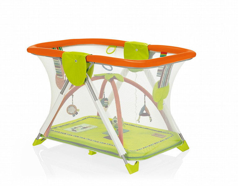 Brevi Soft & Play - Best Friends Green,Orange,White playpen