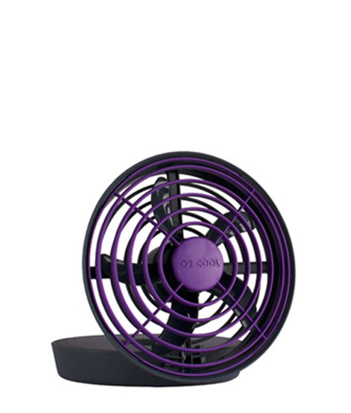 O2COOL FD05003 Household blade fan Black,Purple
