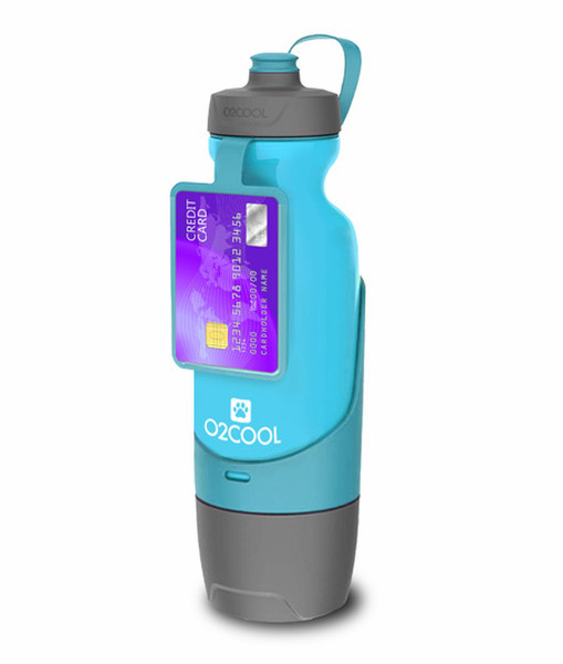 O2COOL Sip 'N Share 500ml Blue drinking bottle