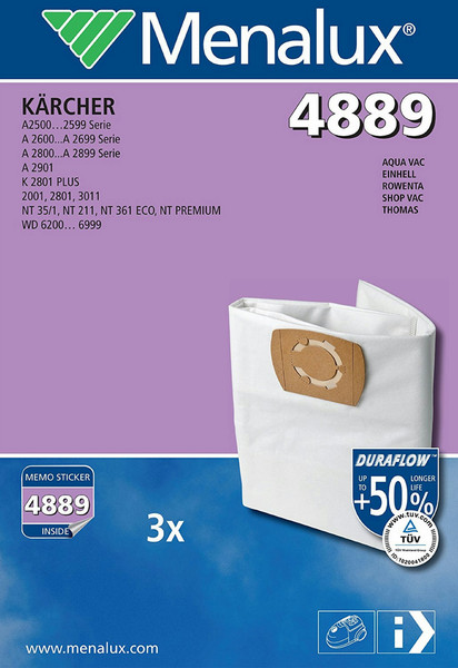 Menalux 4889 Universal Dust bag