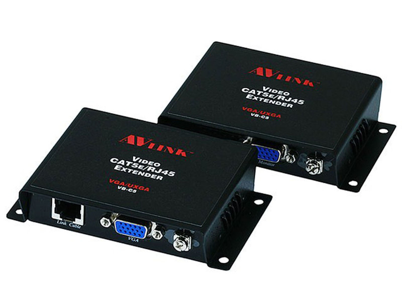 Monoprice 5034 AV transmitter & receiver Black AV extender