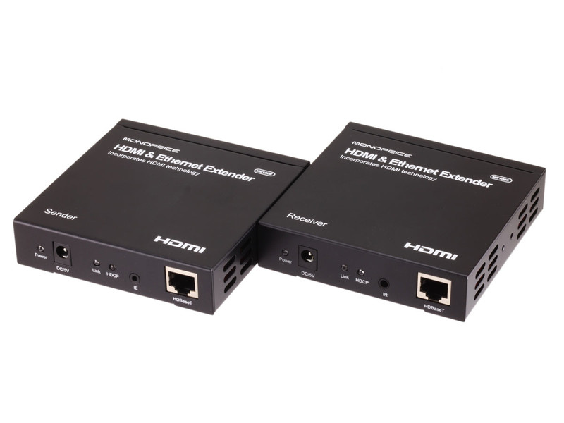 Monoprice 8123 AV transmitter & receiver Schwarz Audio-/Video-Leistungsverstärker