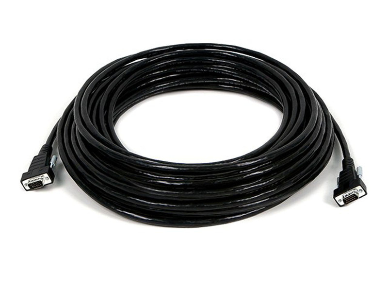 Monoprice 8815 22.8m SVGA SVGA Black serial cable