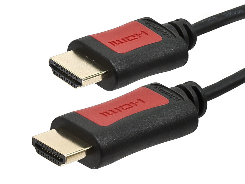 Monoprice HDMI/HDMI, 18 m 18м HDMI HDMI Черный, Красный HDMI кабель