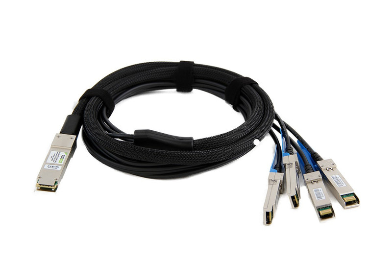Monoprice 13400 3м QSFP+ SFP+ Черный InfiniBand кабель