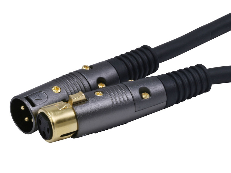 Monoprice 601340 45.72m XLR (3-pin) XLR (3-pin) Schwarz Audio-Kabel
