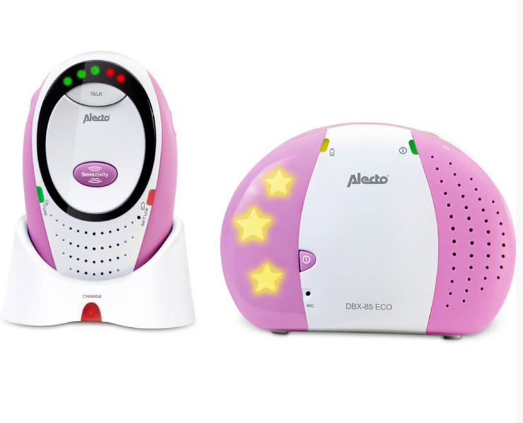 Alecto DBX-85RZ DECT babyphone 1channels Pink,White babyphone