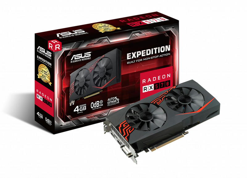 ASUS EX-RX570-4G Radeon RX 570 4ГБ GDDR5