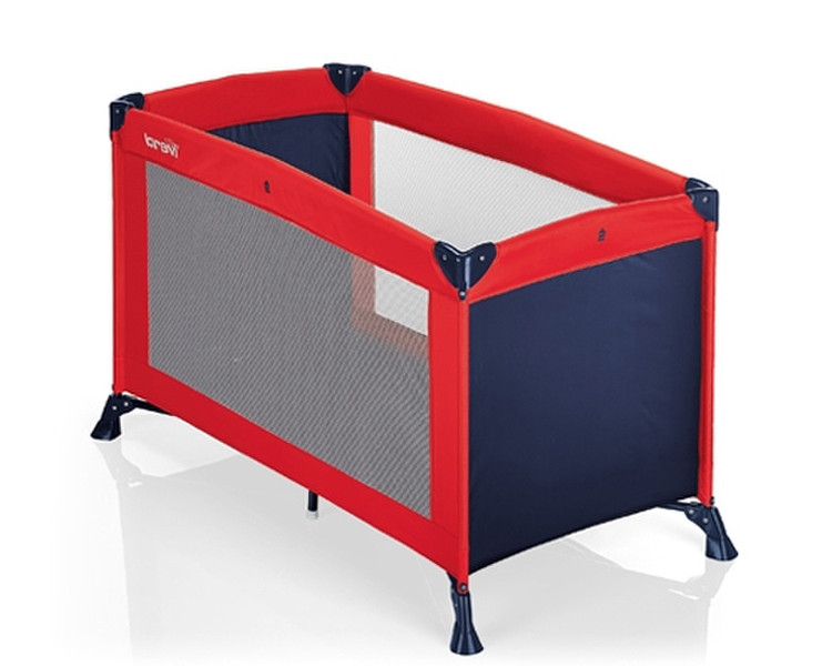 Brevi Travel B Blue,Red Plastic,Polyester playpen