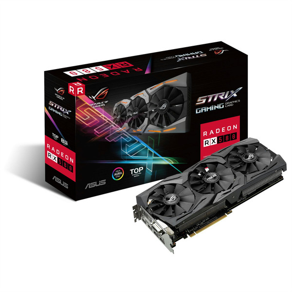 ASUS ROG-STRIX-RX580-T8G-GAMING Radeon RX 580 8GB GDDR5 Grafikkarte