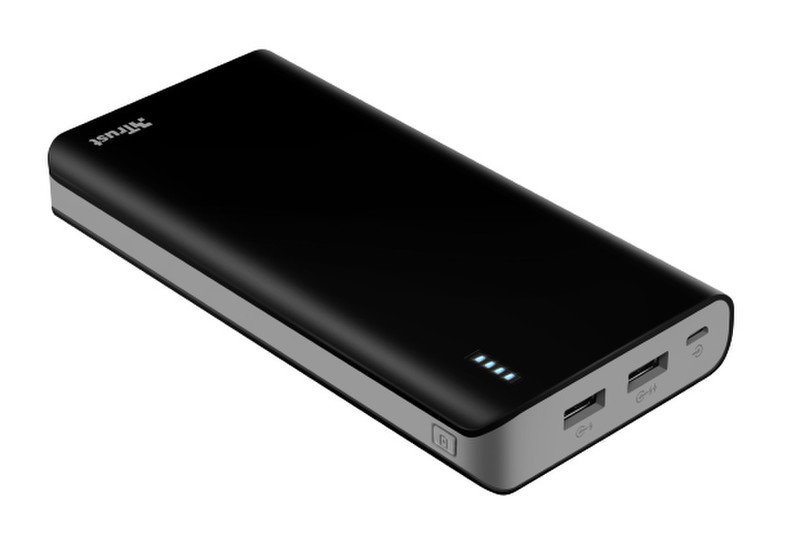 Trust 21795 Lithium-Ion (Li-Ion) 20000mAh Black power bank