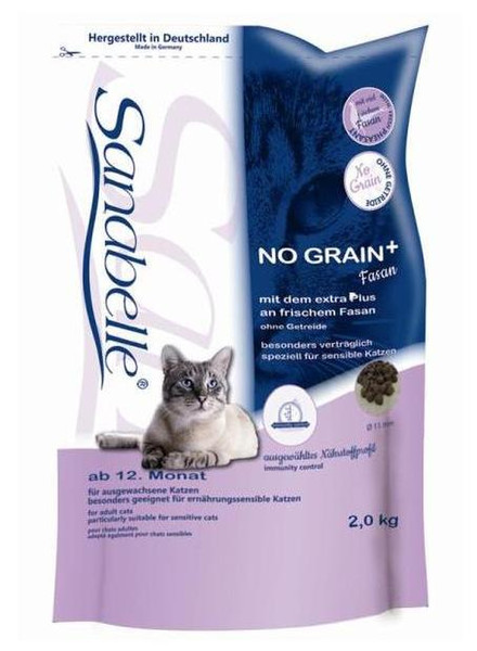 Sanabelle NO GRAIN 2000г Для взрослых Птица сухой корм для кошек