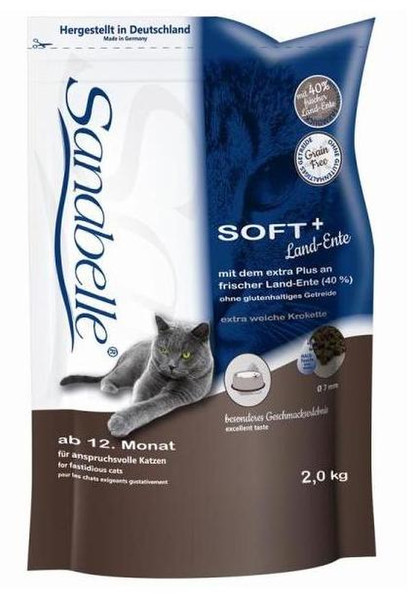 Sanabelle SOFT Для взрослых Утка сухой корм для кошек