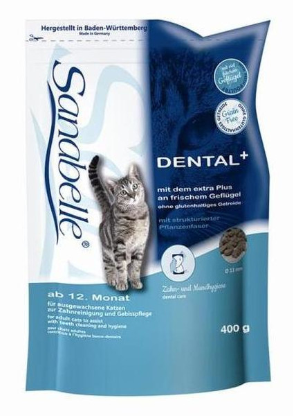 Sanabelle DENTAL 400г Для взрослых Птица сухой корм для кошек