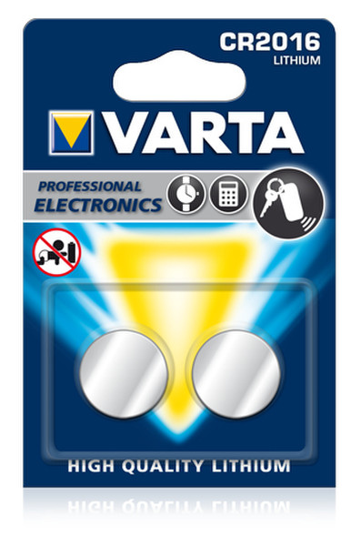 Varta CR2016 Zinc-Manganese-Dioxide 3В батарейки