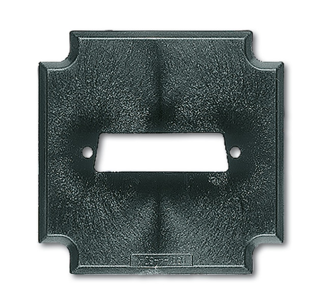 Busch-Jaeger 1712 Black switch plate/outlet cover