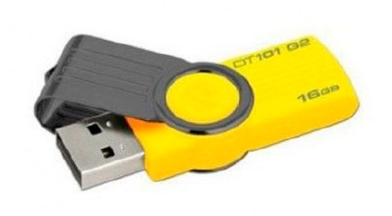 Kingston Technology DataTraveler 16GB, USB 2.0 16GB USB 2.0 Typ A Gelb USB-Stick