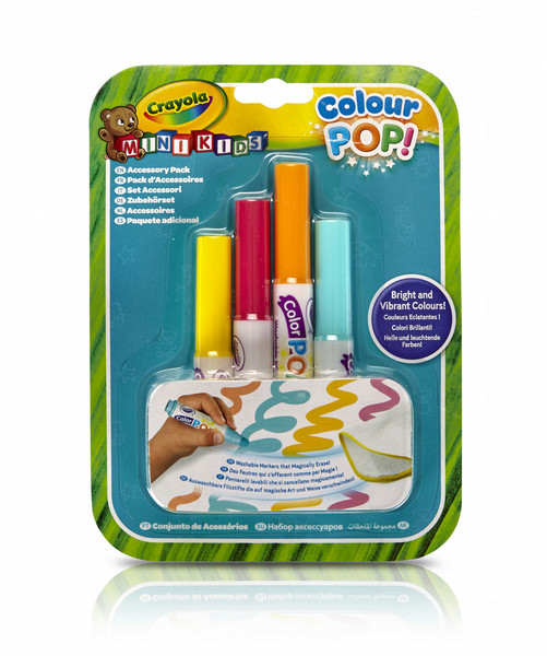 Crayola MK - ColorPOP Markers Синий, Оранжевый, Красный, Желтый 4шт фломастер