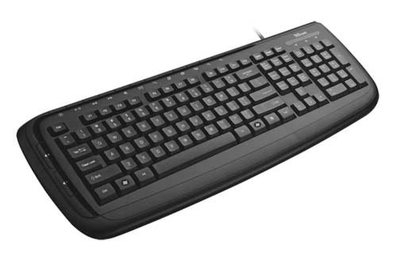 Trust BlackStream Keyboard BE USB AZERTY Black keyboard