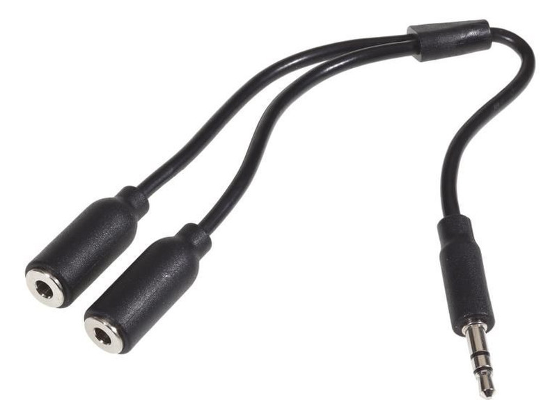 Konix 61881168878 3.5mm 2 x 3.5mm Black audio cable