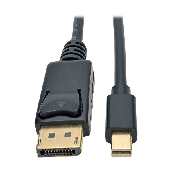 Tripp Lite Mini DisplayPort to DisplayPort 4K @ 60 Hz Adapter Cable (M/M), 4096 x 2160 (4K x 2K), Black, 1.83 m