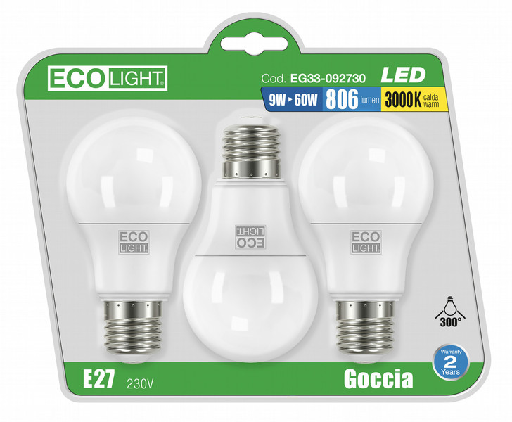 CENTURY EG33-092730 9Вт E27 Warm comfort light LED лампа energy-saving lamp