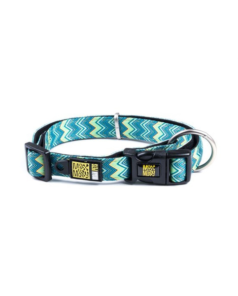 Max & Molly 122003 Blau, Grün, Gelb Neopren,Nylon Medium Hund Standard collar Halsband für Haustiere