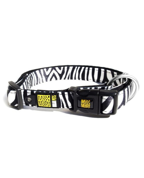 Max & Molly 117001 Schwarz, Weiß Neopren,Nylon Hund Standard collar Halsband für Haustiere
