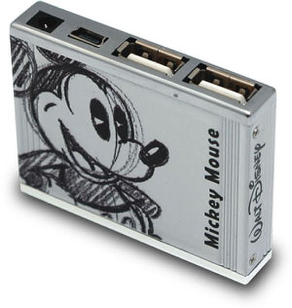 MCL Mini Hub 4 Ports USB 2.0 480Mbit/s Mehrfarben Schnittstellenhub