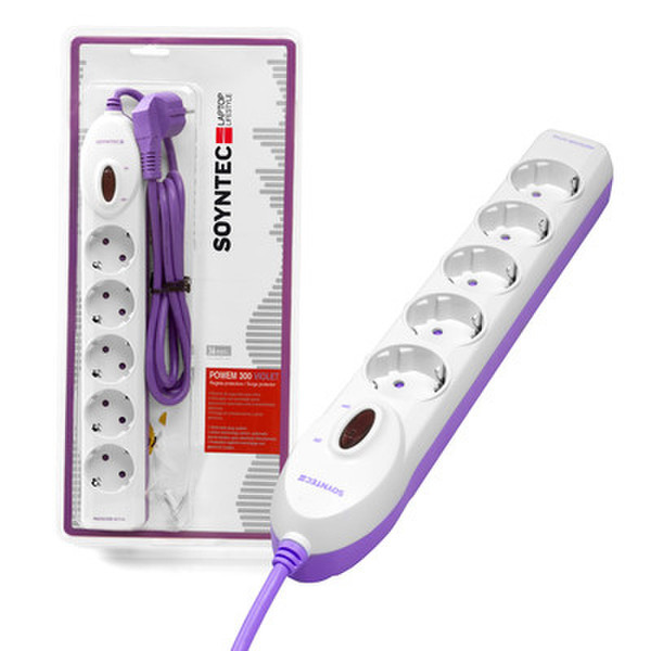 Soyntec 77412 1.8м Фиолетовый сетевой фильтр
