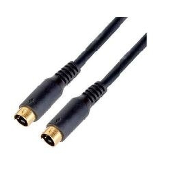 Nilox Video S-VHS 3m M/M Min Din 4pin 3м S-Video (4-pin) S-Video (4-pin) Черный S-video кабель