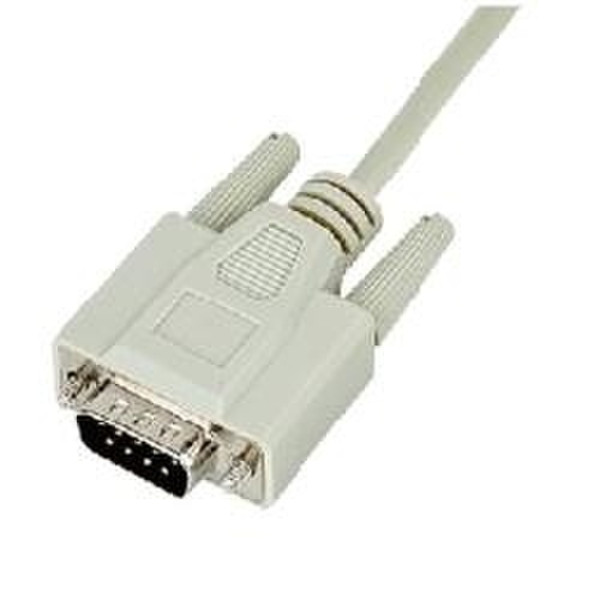 Nilox RS232 9pin/9pin, 3m, M/M 3м Белый сетевой кабель