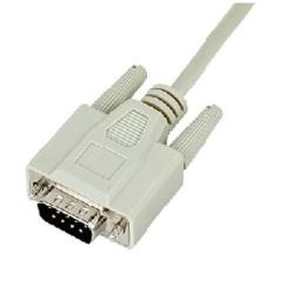 Nilox RS232 9pin/9pin, 2m, M/M 2m White networking cable