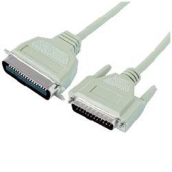Nilox EPP/ECP (IEEE-1284) 5m D-Sub 25M - HPCN 36M 5m White networking cable