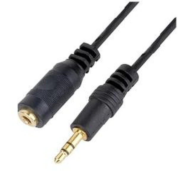 Nilox Audio 2m Jack M/F 2m Black audio cable