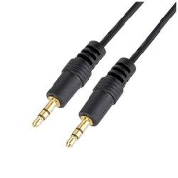 Nilox Audio 1m Jack 3,5 M/M 1м Черный аудио кабель