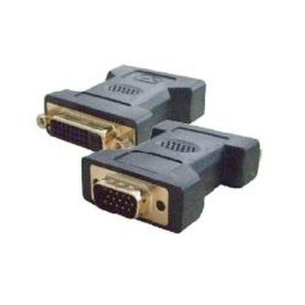Nilox DVI F - VGA M DVI-D VGA Schwarz Kabelschnittstellen-/adapter