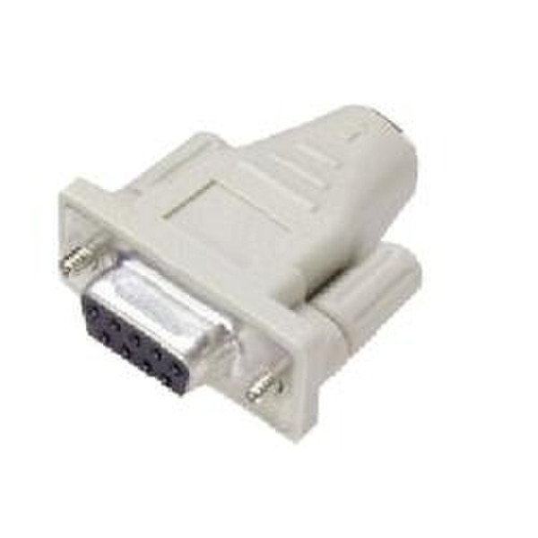 Nilox Mouse Mini-Din 6F/D9F Mini-DIN 6 PS/2 White cable interface/gender adapter