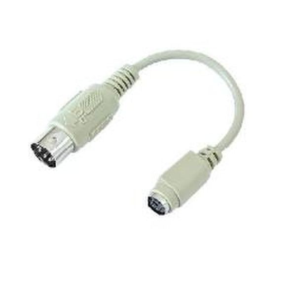 Nilox Mini-DIN6 F/DIN-5 M Mini-DIN 6 PS/2 Белый кабельный разъем/переходник