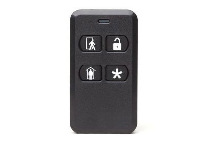 Nortek 2GIG-KEY2-345 RF Wireless Press buttons Black remote control