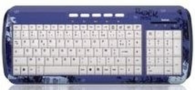 Saitek Expression Keyboard USB QWERTY Синий клавиатура